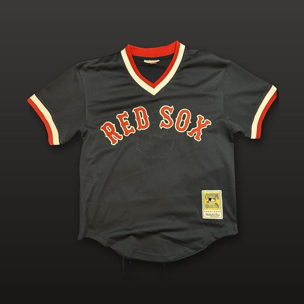 Mitchell-ness Men's Red and Navy Jersey